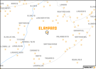 map of El Amparo
