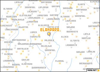 map of El Amparo