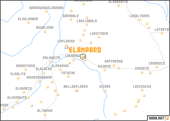 map of El Amparo