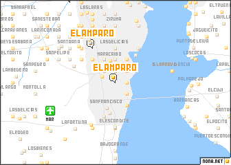 map of El Amparo