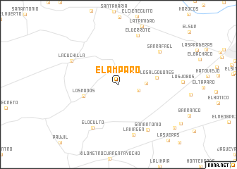 map of El Amparo