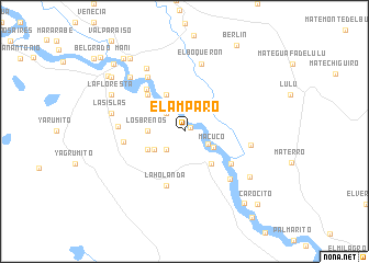 map of El Amparo