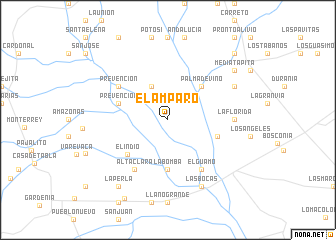 map of El Amparo