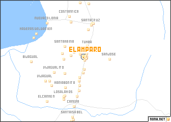 map of El Amparo