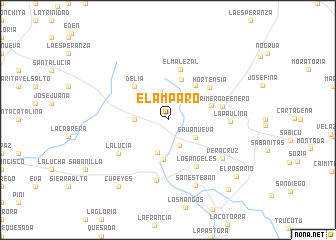 map of El Amparo
