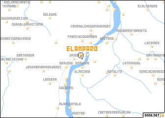 map of El Amparo