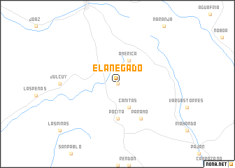 map of El Anegado