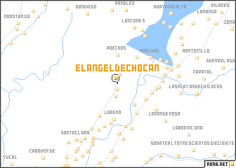 map of El Angel de Chocan