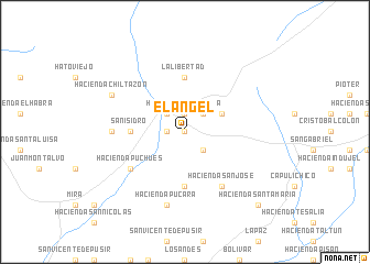 map of El Ángel