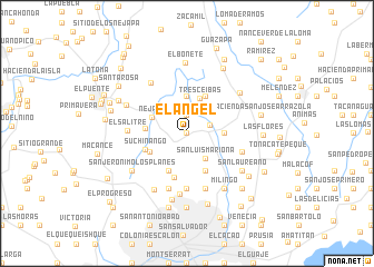 map of El Ángel