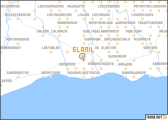 map of El Añil