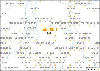 map of El Anón