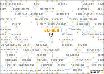 map of El Anón