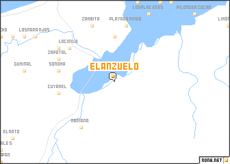 map of El Anzuelo