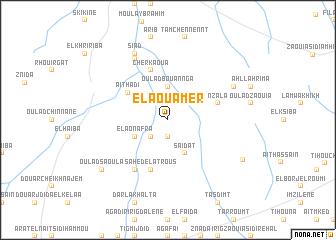 map of El Aouamer