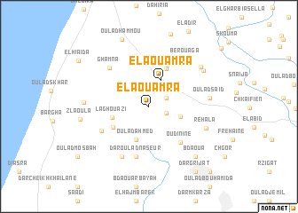 map of El Aouamra