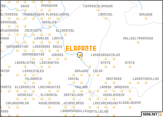 map of El Apante