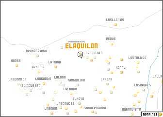 map of El Aquilón