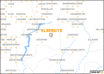 map of El Aradito