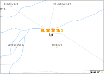 map of El Arañado