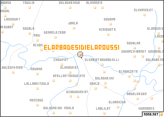 map of El Arba de Sidi el Aroussi