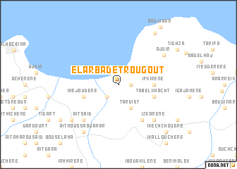 map of El Arba de Trougout