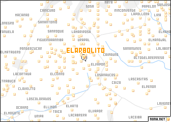 map of El Arbolito