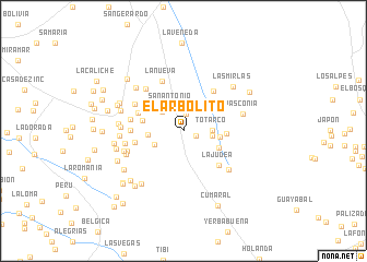 map of El Arbolito