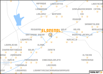 map of El Arenal