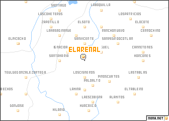 map of El Arenal