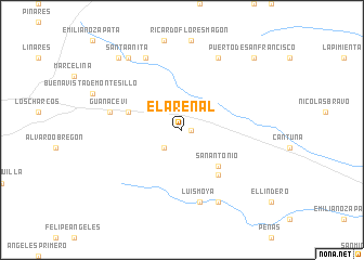 map of El Arenal