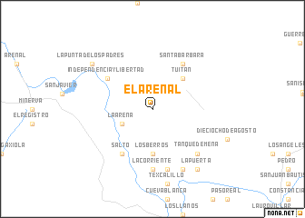 map of El Arenal