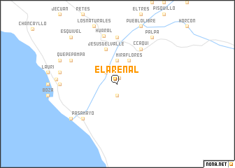 map of El Arenal