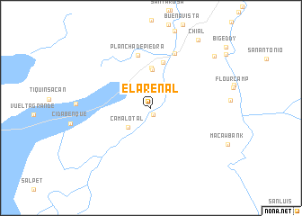 map of El Arenal