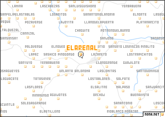 map of El Arenal