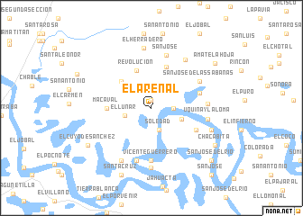 map of El Arenal