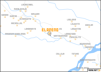 map of El Areño