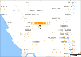 map of El Armadillo