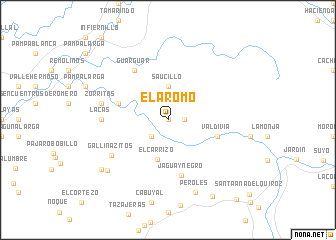 map of El Aromo