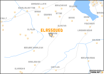 map of El Assoued