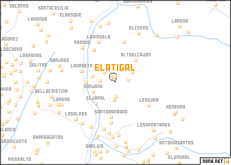 map of El Atigal