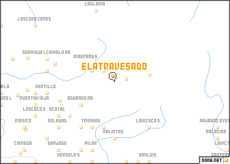 map of El Atravesado