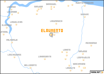 map of El Aumento