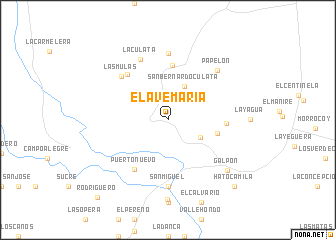 map of El Ave María