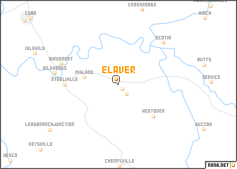 map of Elaver