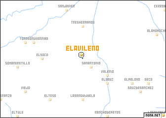 map of El Avileño