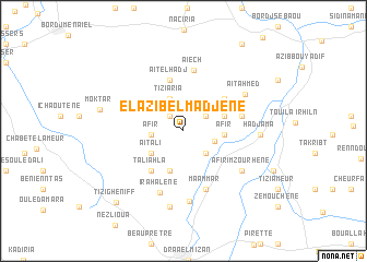 map of El Azib el Madjene