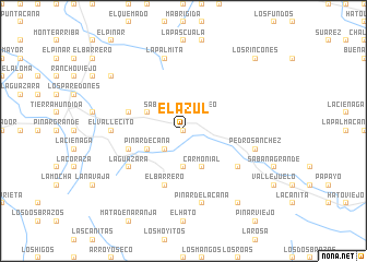 map of El Azul