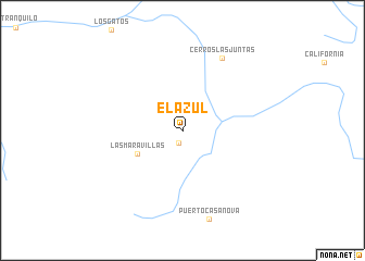 map of El Azul