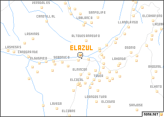map of El Azul